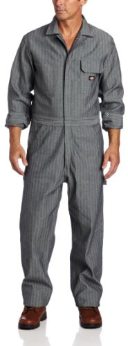 Dickies Mens Long Sleeve Cotton Overalls and Coveralls Workwear Apparel, Fisher Stripe, XX-Large Tall US