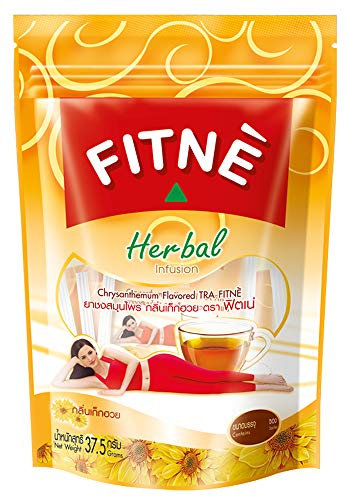Fitne Infusion Minceur Herbal à Base de feuilles de Chrysanthème 90 sachets | Laxatif + réduit appétit