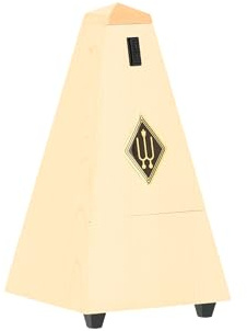 Wittner Metronom Taktell Pyramidform System Maelzel Serie 800 - Massivt trähus - Utan klocka - Lönn natur matt - Mekanisk uppvridning - Inga batterier behövs - Tillverkad i Tyskland