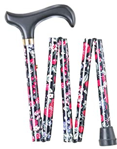 Fruit Pattern Extra Short Folding Walking Stick