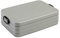 Mepal - Lunchbox Take a Break Large - Brotdose To Go - Für 4 Sandwiches oder 8 Brotscheiben - Meal Prep Box - Essensbox mit Unterteilung - Spülmaschinenfest - 1500 ml - Silver