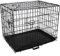 Easipet Heavy Duty Dog Cage, 36 inch, Black Metal Training Crate with 2 Doors, 91 x 60 x 66 cm