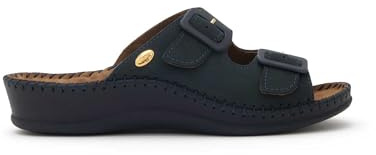 Scholl Sandali Senza Cinturino Weekend, Blu, 37 EU