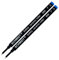 Schmidt 888 Schreibmine mit feiner Spitze (0,6 mm), blaue Tinte, Kunststoffrohr/Körper, Edelstahlspitze, Sicherheitskeramik-Rollermine – 2 Stück