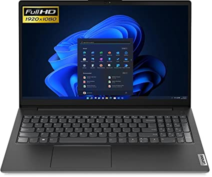 Lenovo V15 G4 Notebook 15,6 AMD Ryzen 5 7520U @4,3GHz 16GB DDR5 2TB NVMe SSD FHD Windows 11 Laptop, Schwarz //Notebooktasche