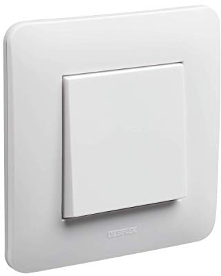 Interrupteur va et vient - Prises electriques Standard - Prise extra plate - Prise murale - Interrupteur va et vient sans Fil - Prise murale - Gamme Casual Interrupteur Va Et Vient - Blanc Brillant