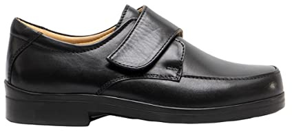 Roamers Mens Extra Wide Fitting Touch Fastening Casual Shoes (7 UK) (Black)
