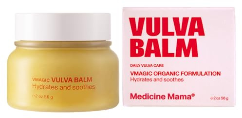 VMAGIC by Medicine Mama Organic Vulva Balm – Intimate Skin Care, Menopause Support – Relieves Feminine Dryness, Itching & Irritation – Hormone Free, Vaginal Moisturizer for Women – 2 oz