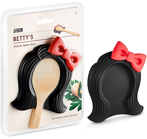 Monkey Business La Divertente Parrucca-Forma di Betty poggia-Cucchiaio in Silicone | Poggia-Attrezzi da Una Serie di Fantastici Gadget da Cucina | Accessori Originali da Cucina