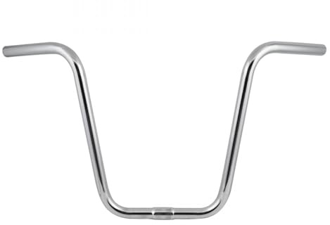 Wald 8069 Hi-Rise Chopper Bike Handlebar (24.5-Inches Wide, Chrome, 13-Inch Rise)