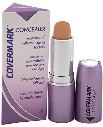 Covermark Correttore Waterproof Camouflage, Concealer Ipoallergenico SPF 30, Con Vitamina A, E & Rosa Moscata, Formula Senz'Acqua, Colore 03, Formato 6g