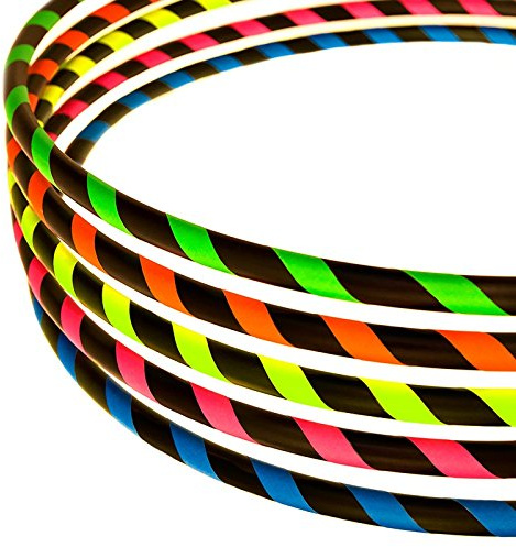 HOOPOMANIA Hula Hoop para Principiantes [Ø100cm - Naranja] aro de Baile Hula Hoop para Principiantes