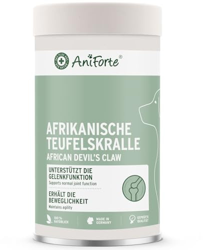 AniForte Devil's Claw Joint Powder for Dogs & Cats 500g - Natural joint supplement to support joint, tendons & ligaments, for mobility & joint function, Pure Devil's Claw Powder