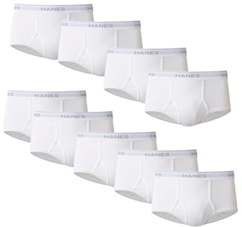 Hanes Red Label, Paquete de 9 Hombres, Blanco, X-Large