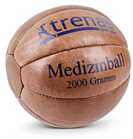 trenas Medizinball Leder - Original - 2 kg - Medicine Ball - Sport Medizinball