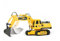 JAMARA 404920 - Bagger J-Matic 1:27 2,4GHz - Realistischer Motorsound, Hupe, Rückfahrwarnsound, 660 ° Turmdrehung, programmierbare Funktionen mit Wiederholung, Autoabschaltfunktion,Entladen / Aufladen