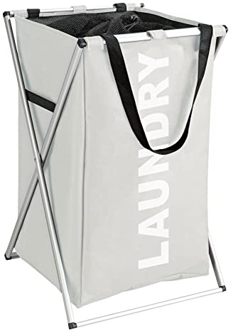 Wenko Pongotodo Plegable Uno Beige - Cesta para la Ropa Capacidad: 52 l, Poliéster, 35 x 57 x 38 cm, Beige