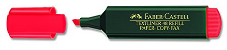 FABERCASTELL Textmarkör Textliner 48 påfyllning röd