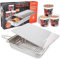 Camerons Ofen Original Edelstahl Smoker Vorteilspack mit 3 Pints Holzspäne Mehrfarbig