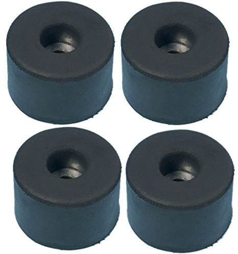 Adam Hall Hardware 4911 M4 AH - 4er Set Gummifuß 38 x 25 mm schwarz im Beutel