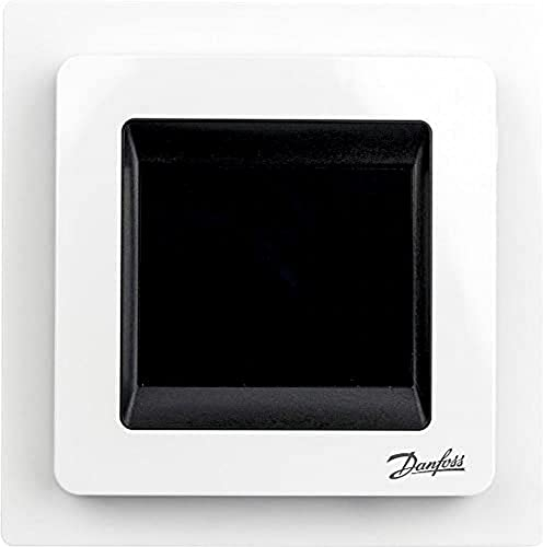 Danfoss 088L0122 ECtemp Touch, Digitaler Thermostat für Elektro-Fußbodenheizung mit Touchscreen-Bedienung, weiß, 8.5x8.5x2