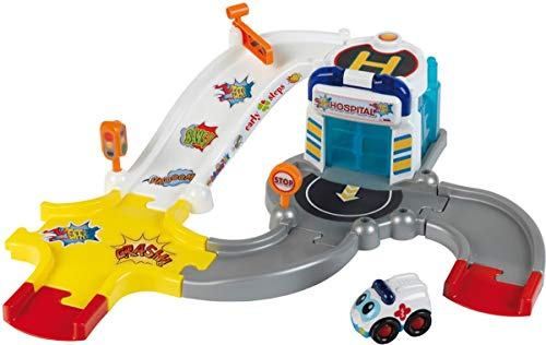 Klein - 2934 - Véhicule Miniature - Garage - Hôpital/Station - Sound World avec Voiture Sonore Et Lumineuse