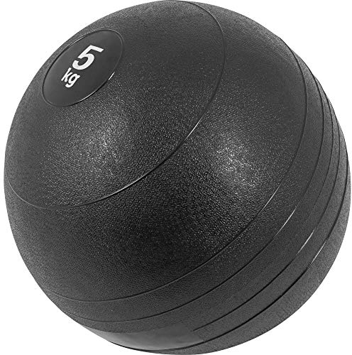 GORILLA SPORTS® Slam Ball - 3kg, 5kg, 7kg, 10kg, 15kg, 20kg Gewichte, Einzeln/Set, mit Griffiger Oberfläche, rutschfest, Schwarz - Gewichtsball, Fitnessball, Slamball, Medizinball, Trainingsball