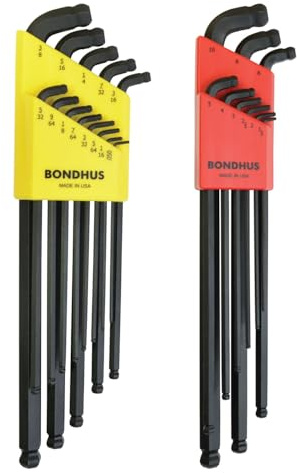 Bondhus BND27098 Stubby - Juego de llaves en L (doble bola)