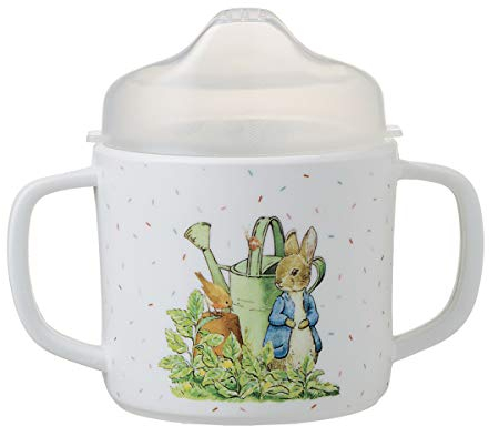 Petit Jour Paris Tasse Deux Anses avec Bec Amovible Pierre Lapin Antidérapante! Multicolore, 1 Pièce