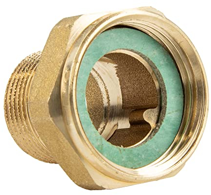 tecuro Verschraubung 1/2 Zoll Überwurfmutter x 3/8 Zoll Außengewinde - Messing blank CW617N nach Trinkwasserverordnung 50930-6