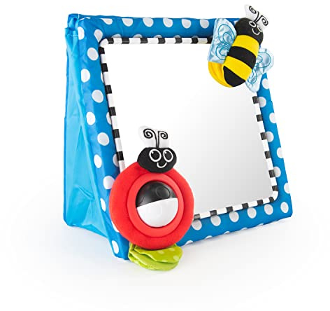 Sassy Tummy Time Floor Mirror, Developmental Baby Toy, Newborn Essential, Great Shower Gift, 0+ months