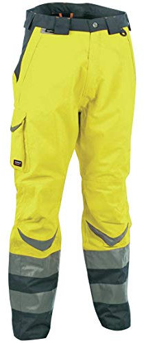 Cofra, 40-00V02500-52, Alta visibilità pantaloni inverno sicuro V025-0-00 climatiche pantaloni da lavoro di protezione di colore giallo segnale Gr. 52
