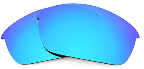 Revant Verres de remplacement compatibles avec les lunettes de soleil Oakley Flak Jacket OO9008 - Miroir Bleu Glacier - Polarisé