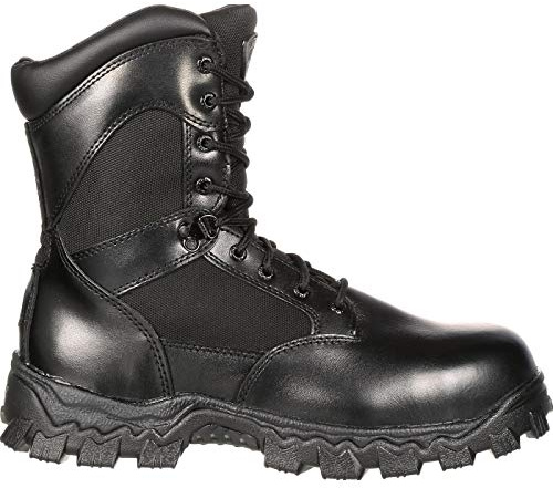 ROCKY Alpha Force Waterproof 400G Insulated Public Service Boot, Black, Size 10(M)