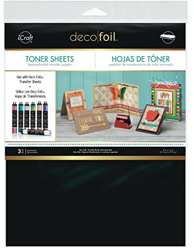 Thermoweb Deco Foil Toner Sheets 8.5-inch X 11-inch 3/Package