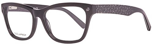 Dsquared DQ5138 53001 Dsquared2 Brille DQ5138 001 53 Schmetterling Brillengestelle 53, Schwarz