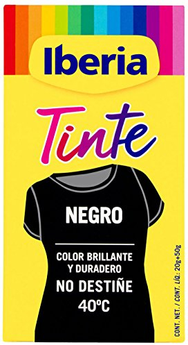 Iberia - Tinte Negro para ropa, 40°C