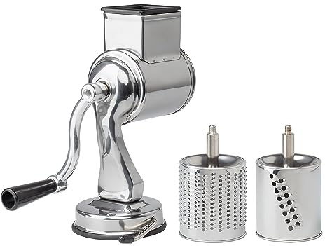 Fantes Cheese Grater with Suction-Base and 2 Drums, The Italian Market Original since 1906