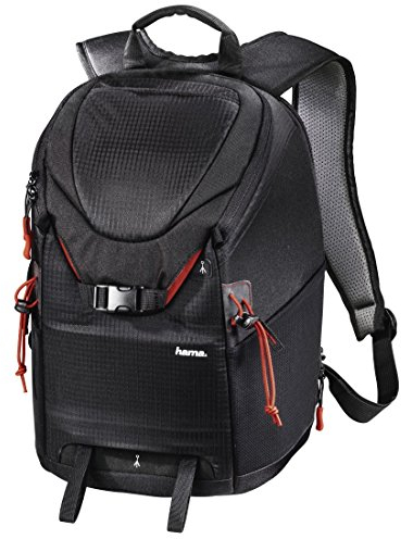Hama Kamerarucksack für DSLR Kamera und Ausrüstung (Fotorucksack, 15 L, Schnellzugriff, Tabletfach, Regenschutz, Stativhalterung, handgepäcktauglich) Kameratasche schwarz