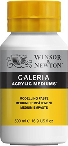 Winsor & Newton 3050815 Galeria flexibel modelleringspasta, 500 ml kruka, lämplig för att bygga flera lager
