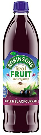 Robinsons No Added Sugar Apple/Blackcurrant Squash 1L Pack of 12