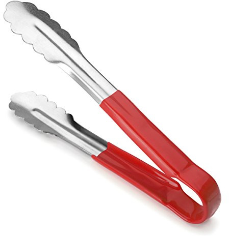 LACOR 63060 Monoblock Zange, Karu, Edelstahl, rot, 24 x 3 x 3 cm