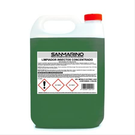 SANMARINO Limpiador DE Insectos ESTRELLADOS Concentrado: 5 L.