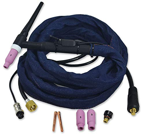 RIVERWELD wp17 SR17 12 Foot 150 Amp TIG di saldatura torcia con raffreddamento ad aria completo