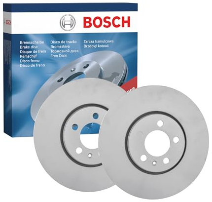 Juego de 2 Discos de Freno Bosch BD766 - Discos Ventilados, Alto Contenido en Carbono, 288 mm – Eje Delantero – Certificado ECE-R90 – Excelente Refrigeración y Reducción de Ruido, Anticorrosión