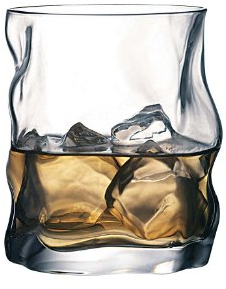 Bormioli Rocco Sorgente Whisky Glasses Set of 2 420ml Unique Design
