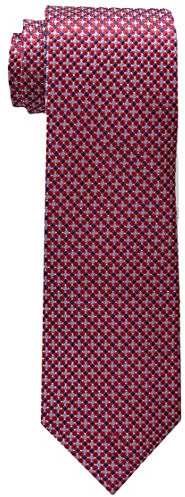 Tommy Hilfiger Men's Core Micro Tie, Red, One Size