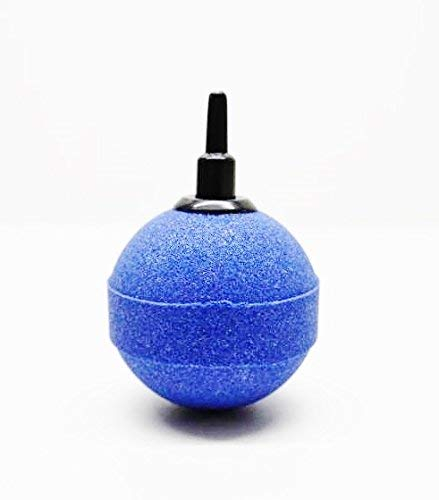 AquaOne Aquarium Luftausströmer Kugel Größe 5cm in blau Sauerstoffstein Sprudler Luftschlauch