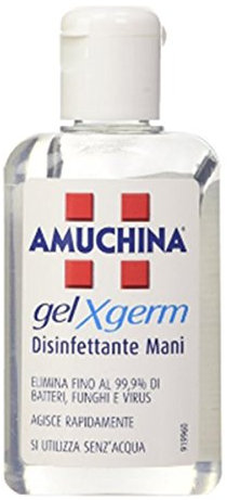 12 X AMUCHINA GEL IGIENIZZANTE PER LE MANI per pulire e igienizzare senz'acqua