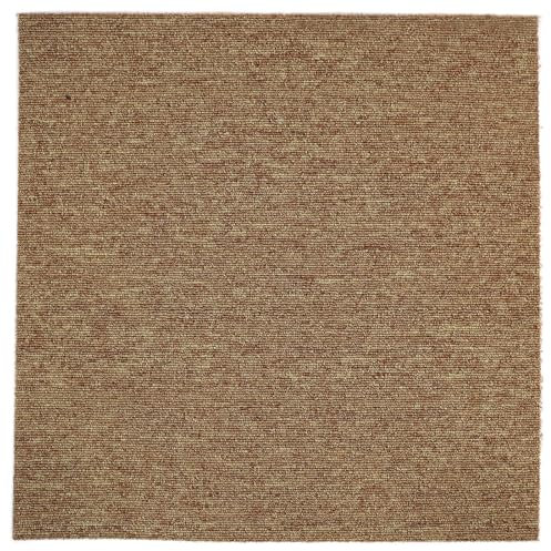 Carpet Tiles - 5 SQM, 20 Tiles in Beige (Polypropylene, Glue Down, Bitumen Backing)